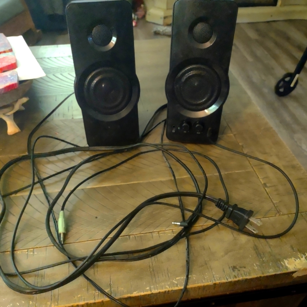 BlackWeb Multi-Media PC/MP3 Player 3.5mm AUX Speakers BWA15HO110.